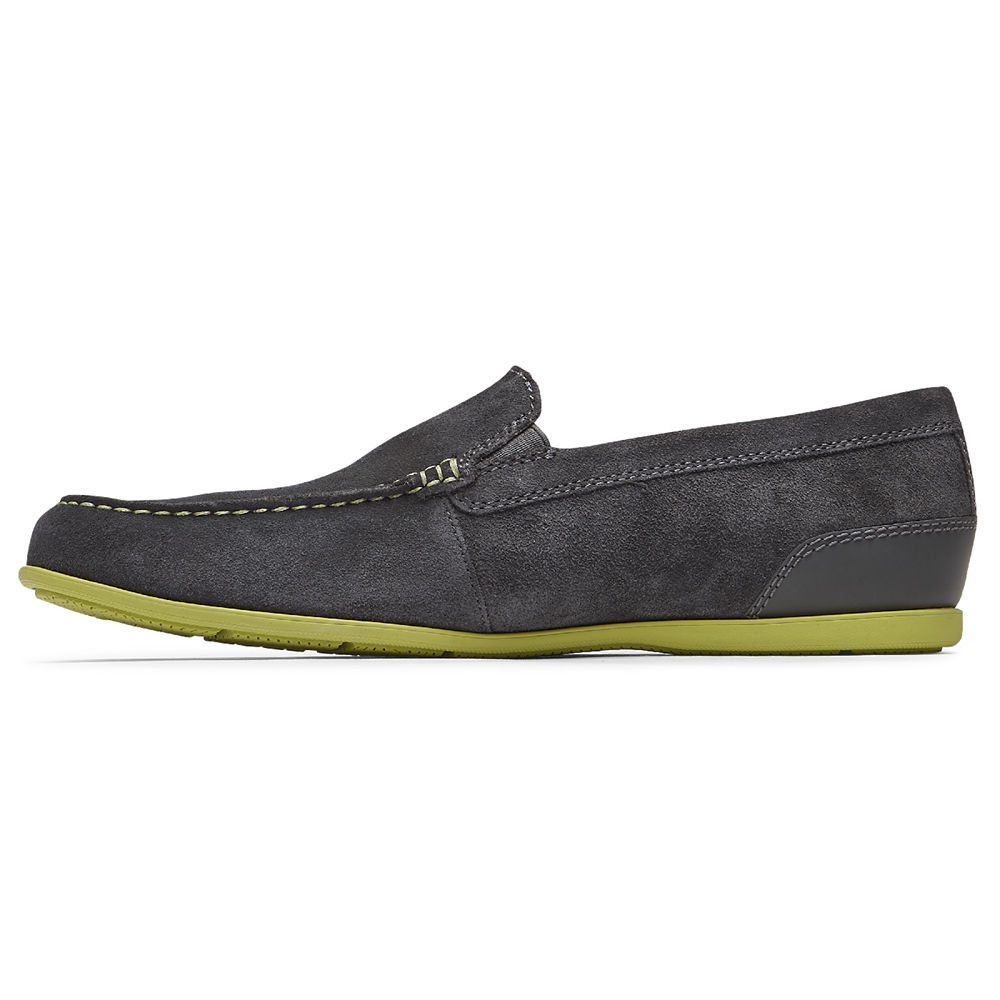 Rockport Mens Slip-On Dark Grey - Malcom Venetian - UK 047-QHYIMS